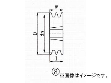 EVN ブッシングプーリー SPA 180mm 溝数2 SPA180-2(4554833) JAN：4571314378230の通販は 8,952円
