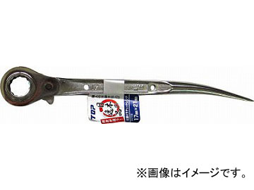 TOP 総磨きシルバーメッキ ショ-トラチェットレンチ 17X21mm RM1721S-SV(4310535) JAN：4975180383501 5,695円