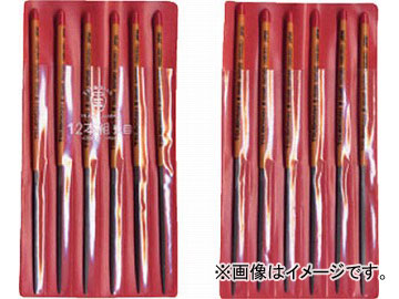 ツボサン 組ヤスリ 12本組 角 荒目 KA012-01(4930738) JAN：4518007470178
