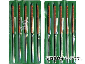 ツボサン 組ヤスリ 10本組 丸 中目 MA010-02(4931009) JAN：4518007411140