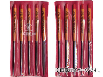 ツボサン 組ヤスリ 10本組 三角 荒目 SA010-01(4931297) JAN：4518007410211の通販は