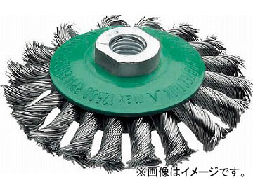 LESSMANN ノットベベルブラシ φ115 ステンレス線 0.5 472854(4840445) JAN：4017359391549の通販は 6,417円