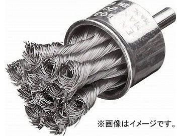 LESSMANN 軸付ノット型エンドブラシ φ29 高張度鋼線 0.25 456258(4840208) JAN：4017359391624