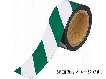 トラスコ中山 マグネット反射シート 緑・白 180mmX10m TMGH-1810GW(4779533) JAN：4989999312904
