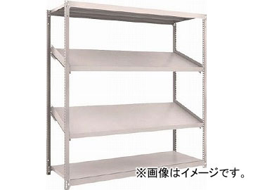トラスコ中山 M1.5型棚 1800X600XH1800 4段 傾斜2段 M1.5-6664K2(4843606)
