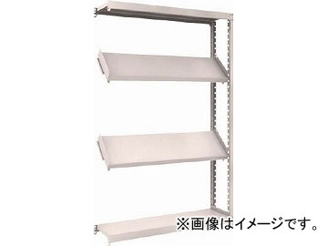 トラスコ中山 M2型棚 1200X300XH1800 4段 傾斜2段 連結 M2-6434K2B(4843835)