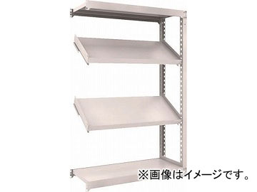 トラスコ中山 M3型中量棚 1200X471XH1800 4段 傾斜2段 連結 M3-6454K2B(4844211)