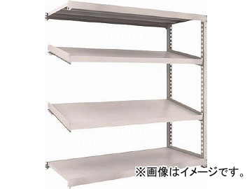 トラスコ中山 M3型中量棚 1800X721XH1800 4段 傾斜2段 連結 M3-6674K2B(4844416)