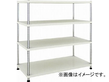 トラスコ中山 フェニックスラック 1200X600 4段 W色 PER-4464-W(4844874)