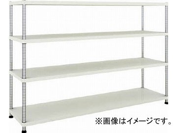 トラスコ中山 フェニックスラック 1800X450 4段 W色 PER-4644-W(4844998)