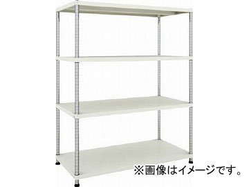 トラスコ中山 フェニックスラック 1200X600 4段 W色 PER-5464-W(4845111)