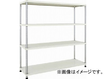 トラスコ中山 フェニックスラック 1500X450 4段 W色 PER-5544-W(4845153)