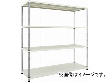 トラスコ中山 フェニックスラック 1800X600 4段 W色 PER-6664-W(4845498)