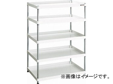 トラスコ中山 フェニックスワゴン ラック型 750X500 4段 W色 PEW-R1574-W(4885341)