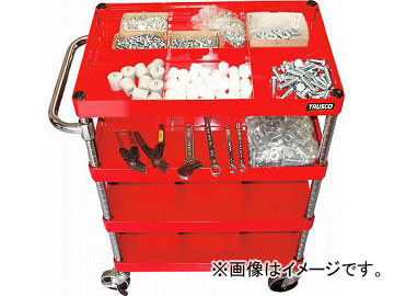 トラスコ中山 フェニックスワゴン 仕切板セット 600X400用 R色 PEW-64SSET-R(4882245) JAN：4989999411782