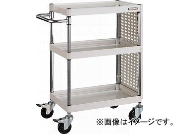 トラスコ中山 ファルコンワゴン 750X500 パネル付 YG色 FAW-973P-YG(4878876)