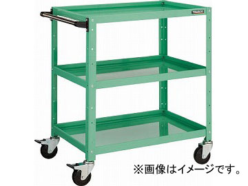 トラスコ中山 バーディワゴン 600X400XH740 3段 YG色 BDW-763-YG(4750047) JAN：4989999311402