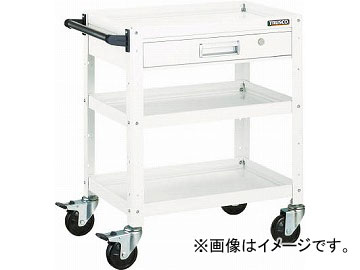 トラスコ中山 バーディワゴン 600X400 引出付 YG色 BDW-963V-YG(4750101) JAN：4989999311464の通販は 61,412円