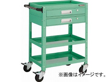 トラスコ中山 バーディワゴン 600X400 引出付 YG色 BDW-973V2-YG(4750136) JAN：4989999311495