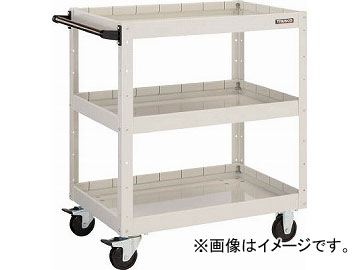 トラスコ中山 イーグルワゴン 750X500XH880 深3段 YG色 EGW-973F3-YG(4878566)