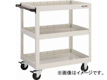 トラスコ中山 イーグルワゴン 750X500XH880 深3段 W色 EGW-973F3-W(4878558)の通販は 28,517円