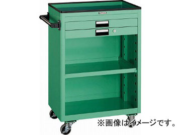 TRUSCO ツールワゴン 600X400 浅3深1引出 幕板付 YG NTS631PYG [NTS-631P-YG][r21][s9-833] 送料別途)(直送品)TRUSCO ツールワゴン 600X400 浅3深1引出付 ヤング