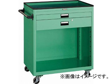 トラスコ中山 ツールワゴン 750X500 浅1深1引出 幕板付 W NTS-711P-W(4846745)