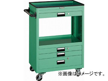 トラスコ中山 ツールワゴン 600X400 浅3深1引出付 W NTS-631-W(4846681)