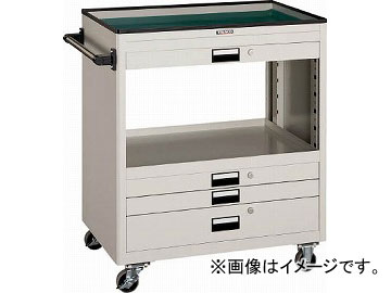 トラスコ中山 ツールワゴン 750X500 浅3深1引出付 YG NTS-731-YG(4846915)の通販は