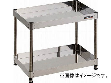 トラスコ中山 304クリーンフェニックス ラック型 750X500 2段 CPE3-R672(4881222)