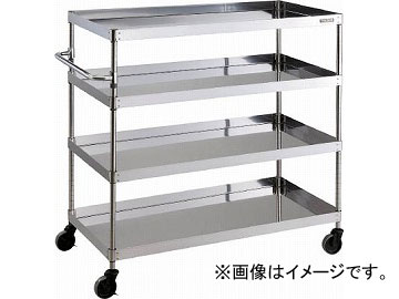 トラスコ中山 430クリーンフェニックス ラック型 750X502 4段 CPE4-1274(4881320)