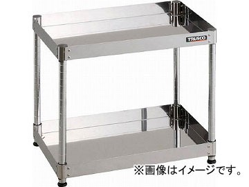 トラスコ中山 430クリーンフェニックス ラック型 600X400 2段 CPE4-R662(4881541)の通販は 34,619円