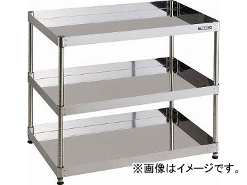 トラスコ中山 430クリーンフェニックス ラック型 900X600 3段 CPE4-R993(4881630)