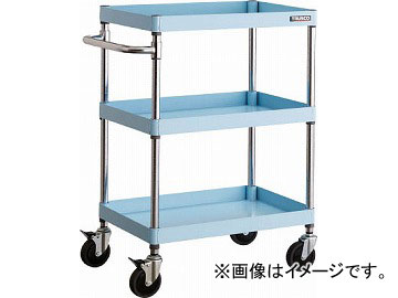 トラスコ中山 フェニックスワゴン 600X400 3段 2段階キャスター LB色 PEW-963C-LB(4884167)の通販は 26,531円