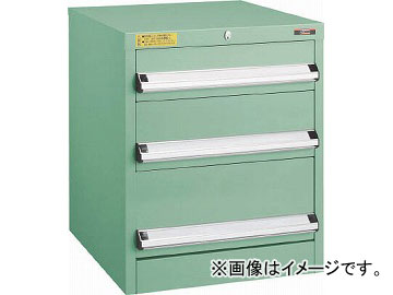 トラスコ中山 VE5S型キャビネット 500X550XH600 引出3段 VE5S-603(4790375)
