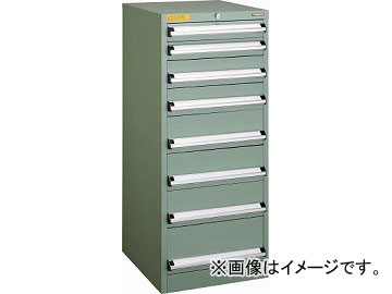 トラスコ中山 VE5S型キャビネット 500X550XH1200 引出8段 VE5S-1208(4790316)