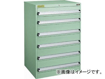 トラスコ中山 VE7S型キャビネット 700X550XH1000 引出6段 VE7S-1007(4790995)の通販は