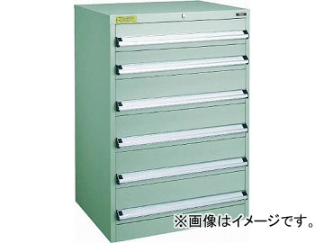 トラスコ中山 VE7S型キャビネット 700X550XH1000 引出6段 VE7S-1009(4791011)