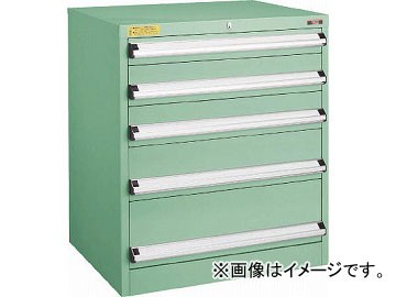 トラスコ中山 VE7S型キャビネット 700X550XH800 引出5段 VE7S-802(4791240)