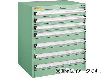 トラスコ中山 VE7S型キャビネット 700X550XH800 引出7段 VE7S-806(4791282)