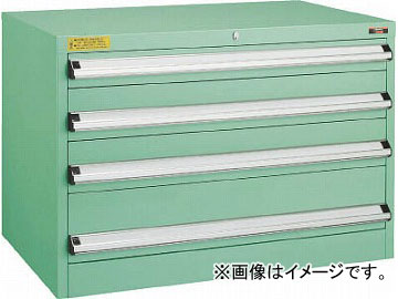 トラスコ中山 VE9S型キャビネット 880X550XH600 引出4段 VE9S-602(4791541)