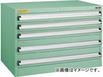 トラスコ中山 VE9S型キャビネット 880X550XH600 引出5段 VE9S-605(4791576)