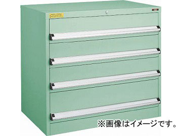 トラスコ中山 VE9S型キャビネット 880X550XH880 引出4段 VE9S-804(4791649)の通販は