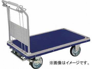 トラスコ中山 始動アシスト台車 アクセル ハンドル解除式 4輪S付 制動B付 502NHAJB-B(4896360)