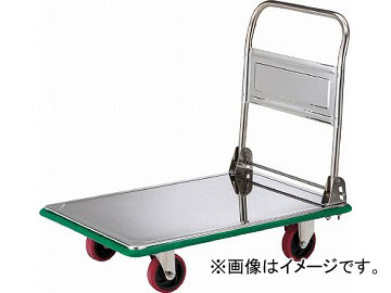 トラスコ中山 オールSUS製運搬車 折りたたみ式 915X615 省音ウレタン車 SUS-301NU(4854756)