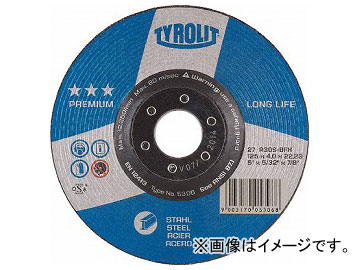 TYROLIT オフセット砥石 プレミアムタイプ 178mm ＃30 5363(7664214) 入数：10枚
