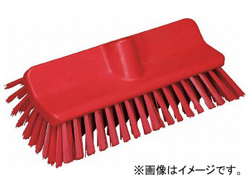 Vikan アングルデッキブラシ 7047 レッド 70474(4970284)