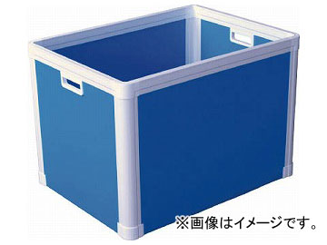 国盛化学 プラダン ブロックコンテナ（TPタイプ）TP465 ライトブルー 77202-TP465-LB(7605595)