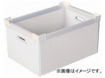国盛化学 プラダン NSコンテナ 40L(SWコーナー)ホワイト 78100-NS40L-WH(7605625)の通販は