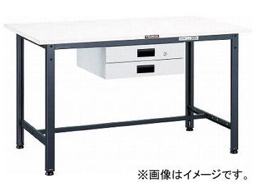 トラスコ中山 AE型作業台 900X600XH740 薄型2段引出付 AE-0960UDK2W(7701446)